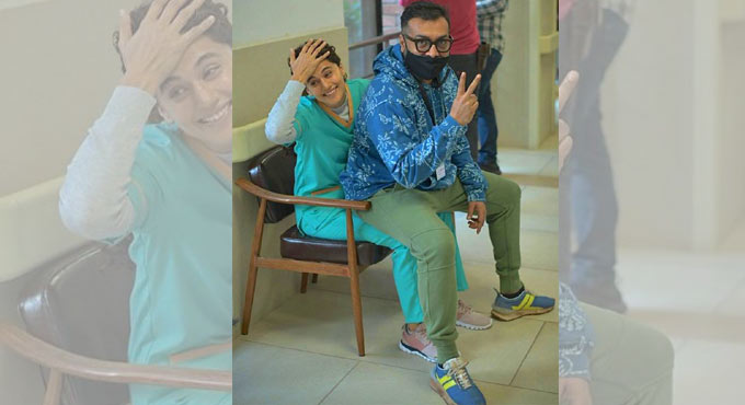 Taapsee Pannu shares BTS picture from sets of ‘Dobaaraa’