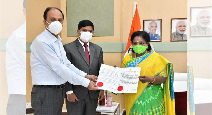 Tamilisai Soundararajan receives Warrant of Appointment as Puducherry LG