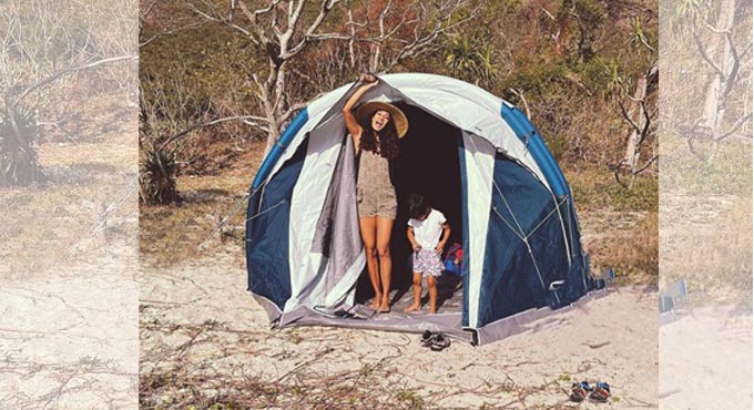 Actress Lisa Haydon shares her camping trip revelation