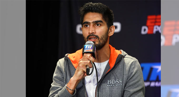 Vijender to return to ring next month, opponent not announced