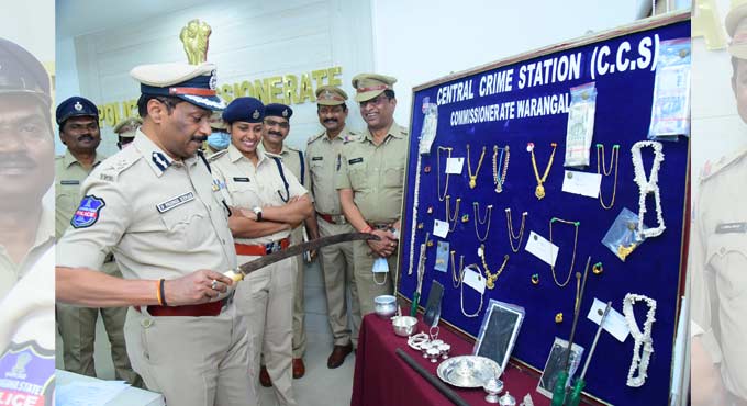 Warangal Urban: Gang of thieves busted, property worth Rs 14 lakh recovered
