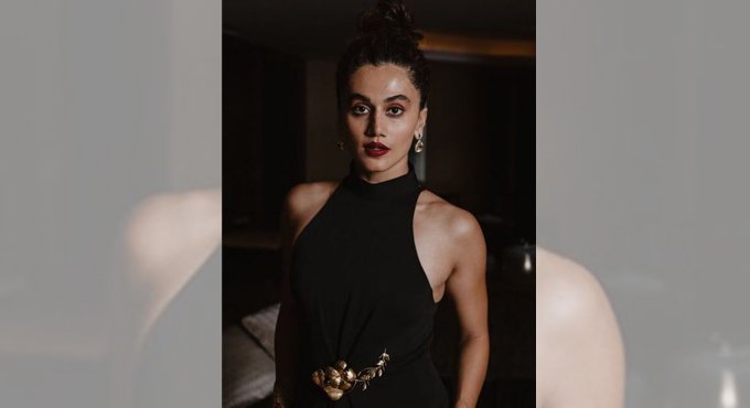 Taapsee flaunts new funky hairstyle for ‘Looop Lapeta’