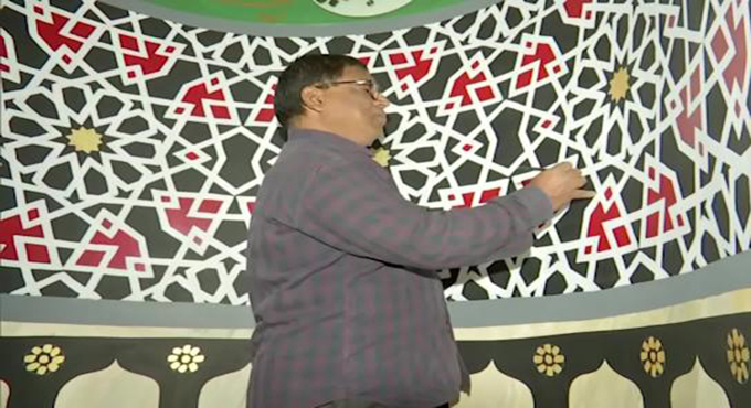 Watch: Hindu calligrapher paints Quranic verses in Hyderabad’s mosques