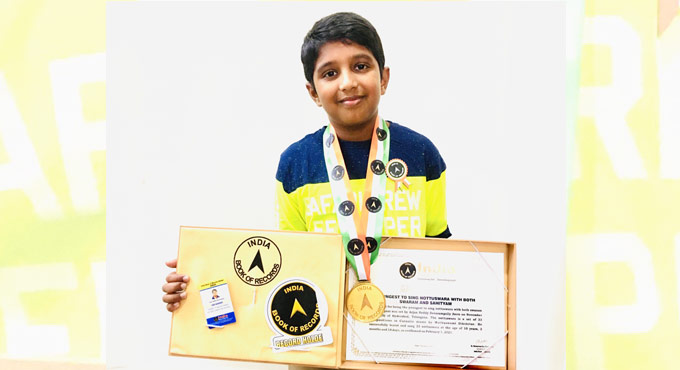 Hyderabad-boy makes musical record
