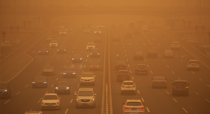 Flights cancelled during China’s worst sandstorm in decades