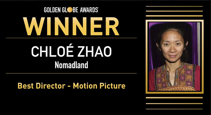 Chloe Zhao bags Golden Globe for helming ‘Nomadland’