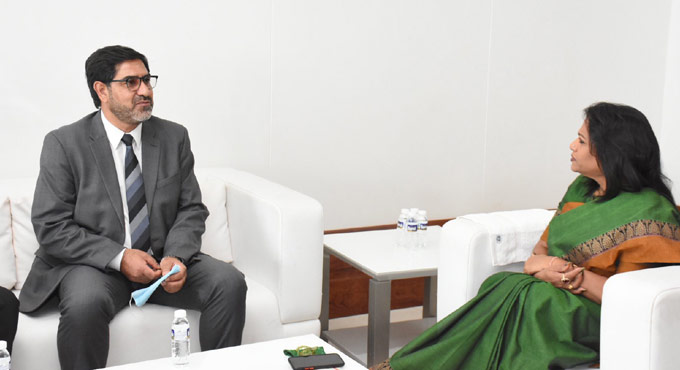 Afghan Consul General meets GHMC Mayor