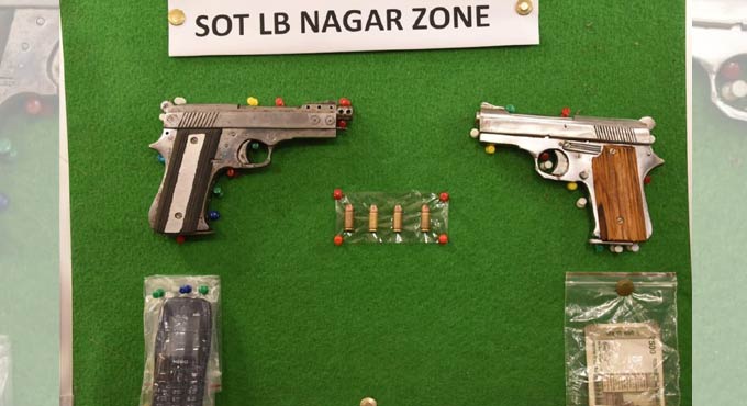 Rachakonda police nabs two from Maharashtra with firearms