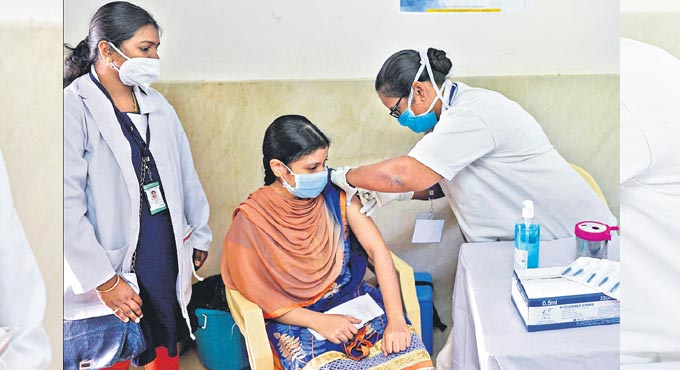 COVID-19 vaccine: 2,96,976 individuals in priority group inoculated