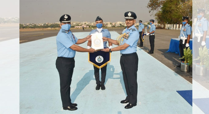 Crest presentation parade for AFS Begumpet and 19 TETTRA School