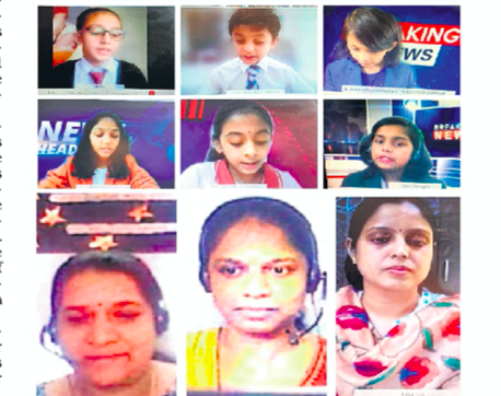 Delhi Public School: Budding news readers demonstrate expertise