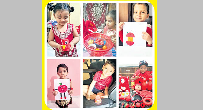 DPS Nacharam: Kids learn essence of colours