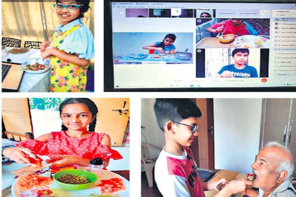 DPS Mahendra Hills: Spunky sprout salad activity conducted