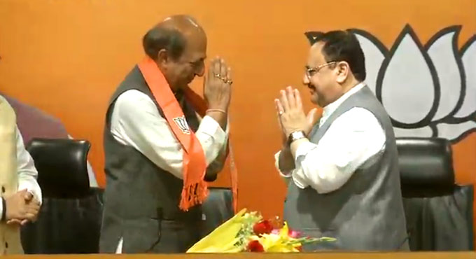 Dinesh Trivedi who resigned as TMC MP joins BJP