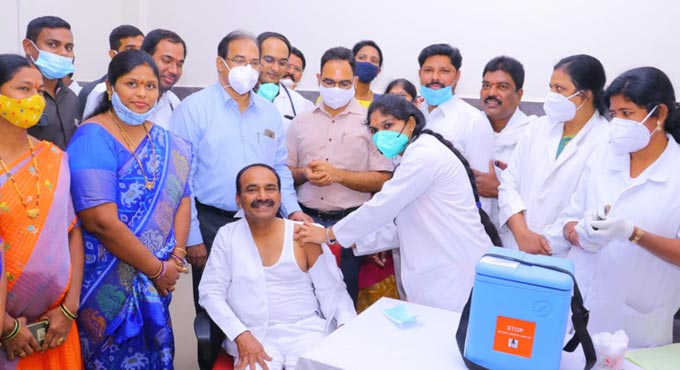 Covid vaccine safe and secure, assures Eatala  