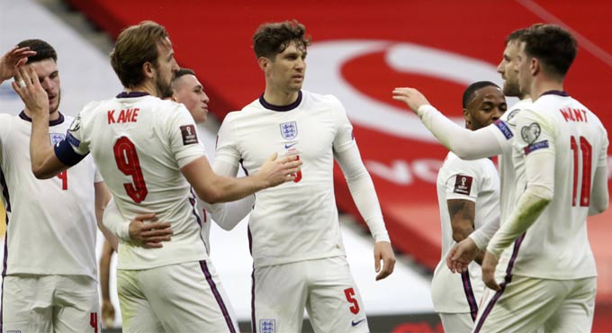 England ease to 2-0 win over Albania