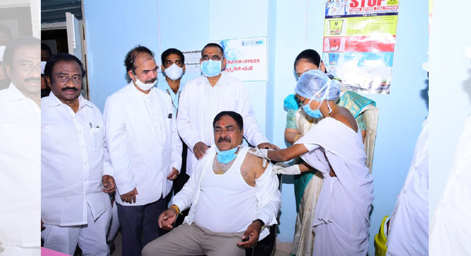 Minister Errabelli appeals to people to take Covid-19 vaccine