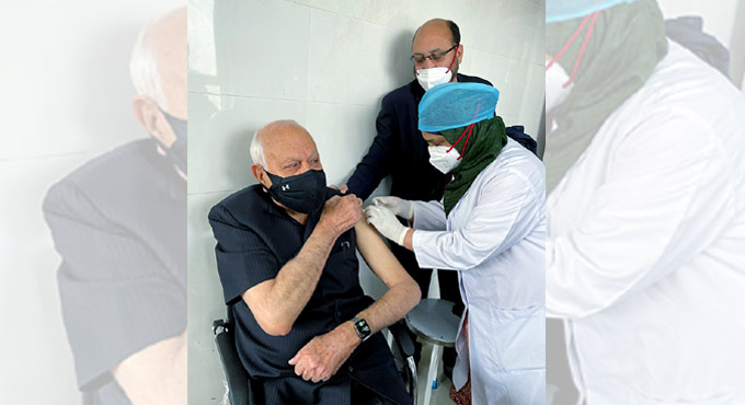 Farooq Abdullah gets first dose of COVID-19 vaccine