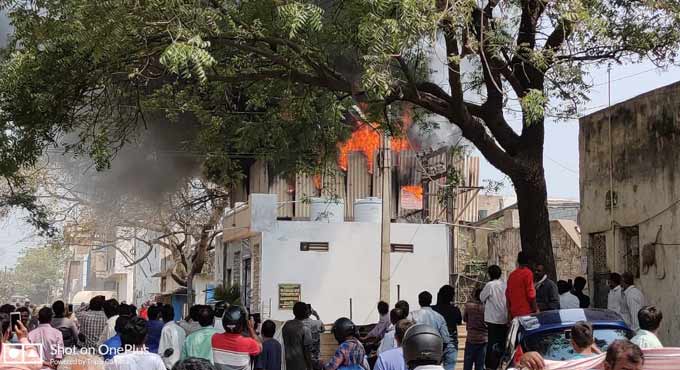 Fire breaks out at plastic company in Hyderabad