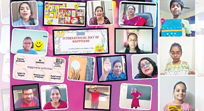 Happiness Day: Delhi Public School students share positive vibes