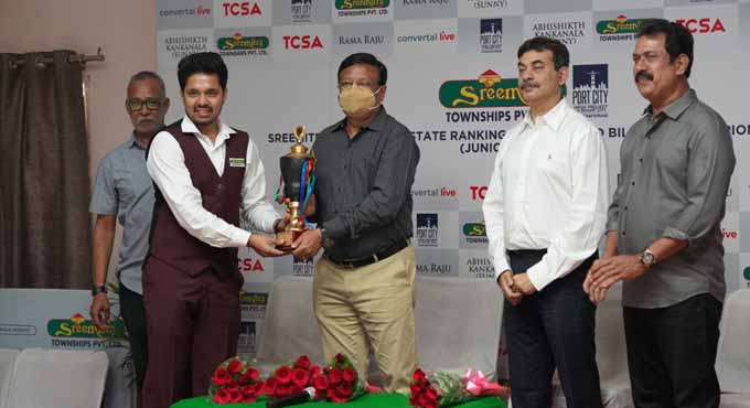 Himanshu emerges champion in TS senior snooker tournament