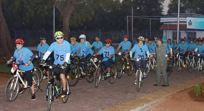 IAF organises a cycle expedition in Hyderabad