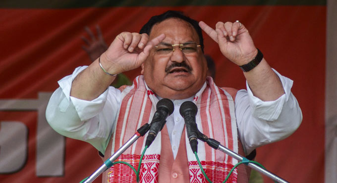 Congress just like elephant, has one teeth to show off, other to chew: Nadda
