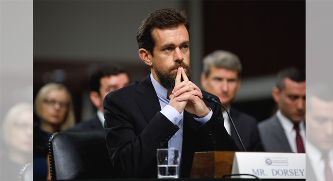 Jack Dorsey called out for tweeting during congressional hearing