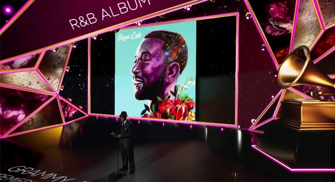 John Legend takes home Grammy for ‘Bigger Love’