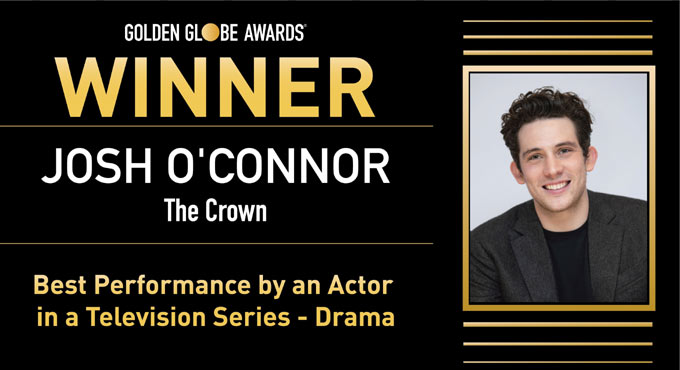 Josh O’Connor wins Golden Globe for his portrayal of Prince Charles