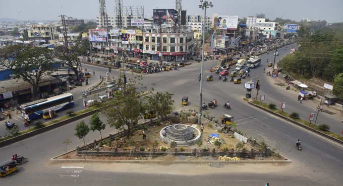 Warangal Urban: Junction beautification works moving at brisk pace