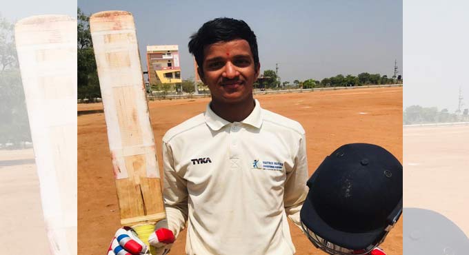 Kalyan Pavar hits a ton in TCA u-19 tournament