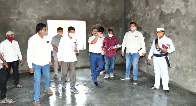 Karimnagar Collector inspects training institute construction works