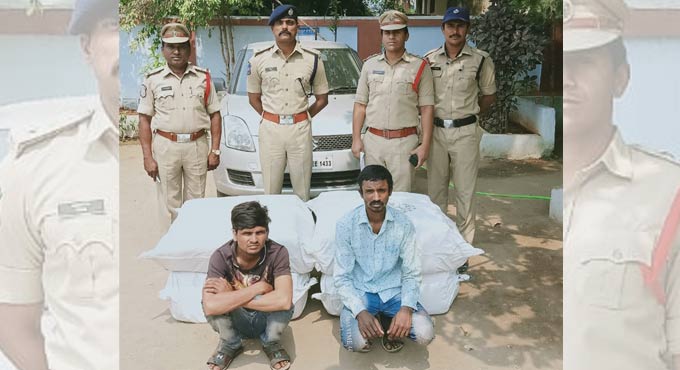 500 kg ganja worth Rs 77 lakh seized in Kothagudem