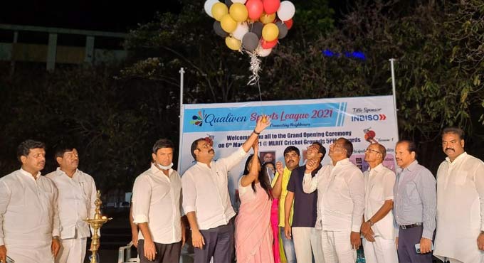 Qualione Sports League inaugurated at MLRIT