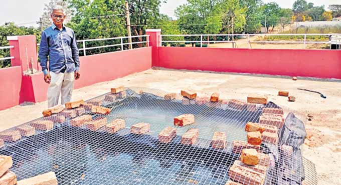 Reducing loss of farm water through age-old technique