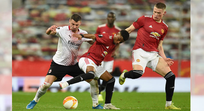 Europa League: Milan, Man United play out a draw