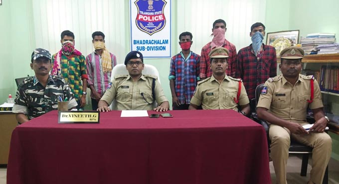 Kothagudem: Five Maoist militia, village committee members surrender to police