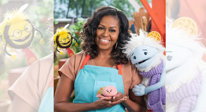 Michelle Obama hooked on knitting, thinking about retirement