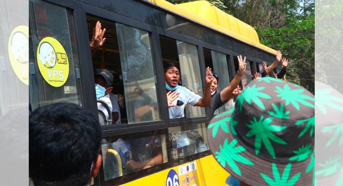 Myanmar junta frees hundreds held for anti-coup protests