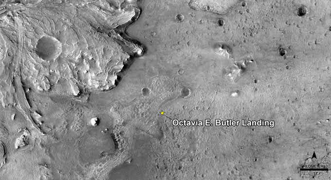 NASA names Mars rover touchdown site after Octavia Butler