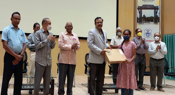 40 laptops distributed to needy students at NIT-Warangal
