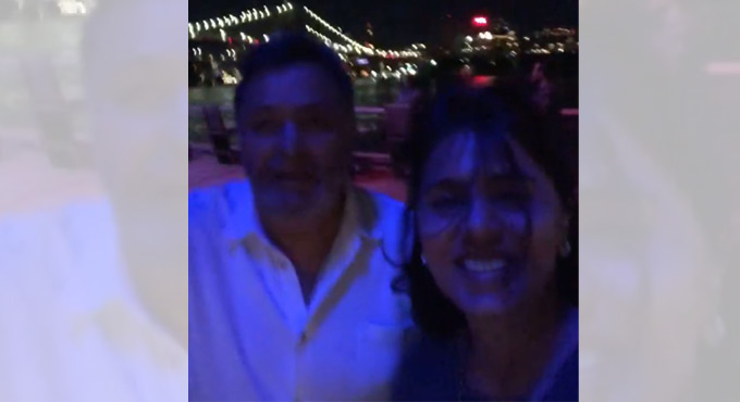 Neetu shares moments with Rishi Kapoor from their last trip