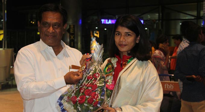 Telangana boxer Nikhat Zareen in Indian team