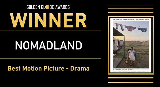 ‘Nomadland’ bags Golden Globe for Best Motion Picture – Drama