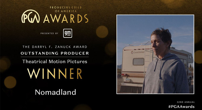 ‘Nomadland’ wins big at Producers Guild of America Awards