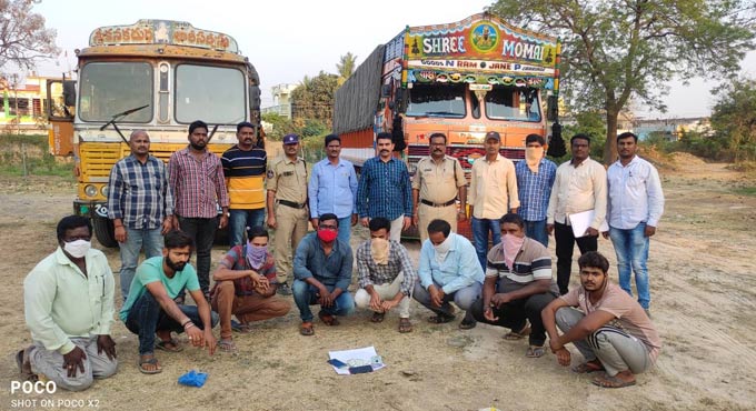 Eight held in Mancherial for smuggling 485 quintals PDS rice