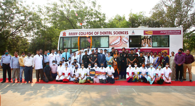 PNB donates mobile van to Army dental hospital Secunderabad