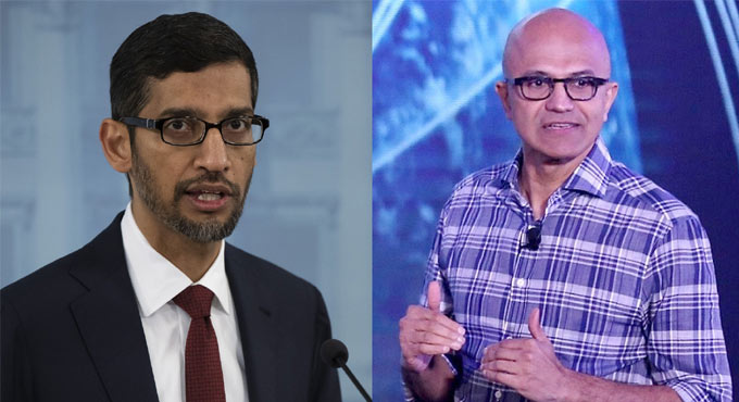 Sundar Pichai, Satya Nadella engage in war over online news