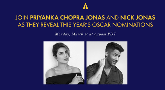 Priyanka Chopra, Nick Jonas to announce 93rd Oscar nominations